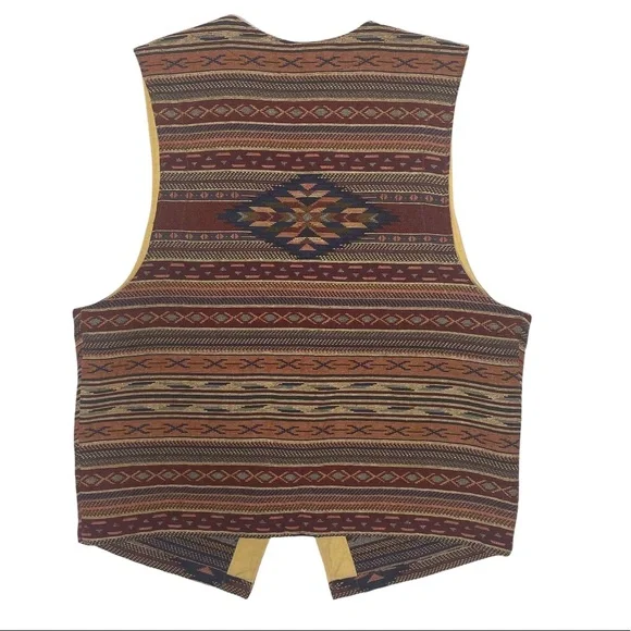 Vintage 80s/90s South Western Style Vest - Picture 9 of 9